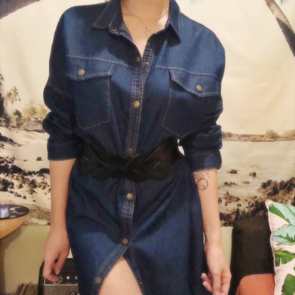 Denim Shirt Dress